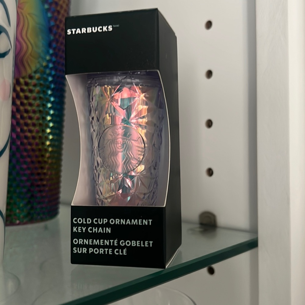 Starbucks minicup keychain iridescent 2023